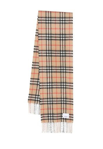 Burberry Kids signature check cashmere scarf - Toni neutri
