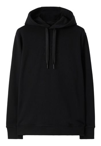 Burberry EKD-embroidered cotton hoodie - Nero