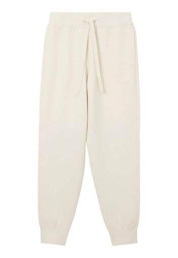 Burberry slip-on drawstring track pants - Bianco