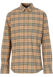 Small Scale Check Stretch Cotton Shirt