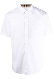 Burberry embroidered TB monogram shirt - Bianco