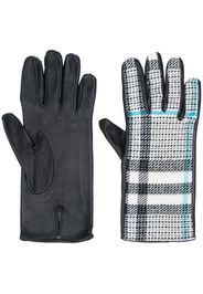 plaid check gloves
