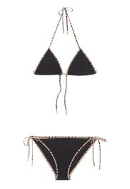 Burberry Bikini con bordo Vintage Check - BLACK