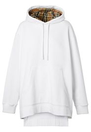 oversized high-low hem hoodie