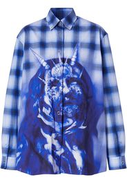 Burberry Camicia Sea Maiden a quadri - Blu