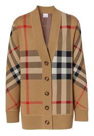 Burberry Vintage Check V-neck cardigan - Marrone