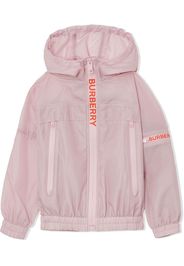 Burberry Kids logo-print jacket - Rosa