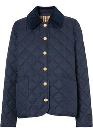 Burberry quilted long-sleeve jacket - Blu