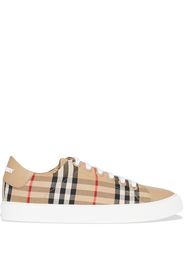 Burberry Vintage Check lace-up sneakers - Marrone