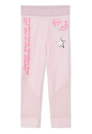 Burberry Kids logo-print leggings - Rosa