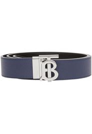 Burberry Cintura reversibile con fibbia logo - Blu