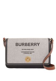 Burberry Borsa a tracolla con stampa - Nero