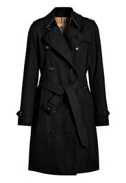 Burberry Cappotto Kensington Heritage midi - Nero