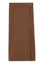 Burberry belted mid-length skirt - Marrone