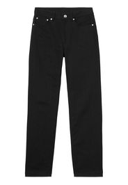 Burberry logo-print straight-leg jeans - Nero