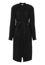 Burberry epaulette-detail silk dress - Nero