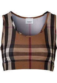 Burberry Vintage Check crop top - Marrone