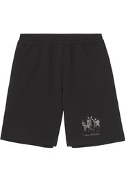 Burberry Bermuda sportivi con ricamo - Nero