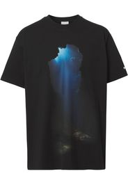 Burberry ocean-print T-shirt - Nero