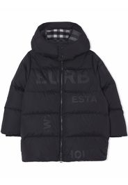 Burberry Kids Cappotto imbottito Horseferry con stampa - Nero