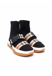 Burberry Kids stretch-knit sock sneakers - Nero