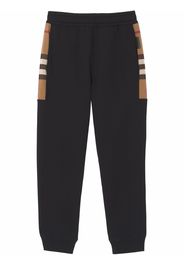 Burberry check-pattern track pants - Nero