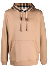 Burberry vintage-print hoodie - Marrone