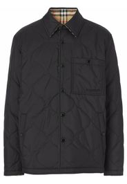 Burberry reversible Vintage Check thermoregulated overshirt - Nero