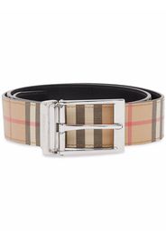 Burberry Cintura reversibile con motivo Vintage Check - Marrone