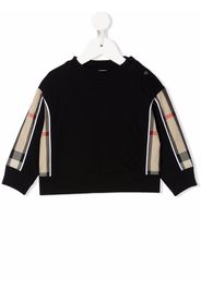 Burberry Kids Vintage check-trim long-sleeve sweatshirt - Nero