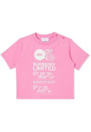 Burberry Kids T-shirt con stampa - Rosa