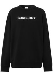 Burberry Logo Print Cotton Sweatshirt - Nero