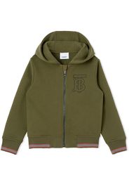 Burberry Kids Felpa con cappuccio - Verde