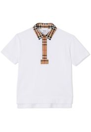 Burberry Kids Vintage Check polo shirt - Bianco