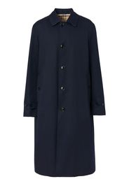 Burberry single-breasted hooded coat - Blu