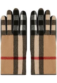 Burberry Exaggerated Check wool gloves - Marrone