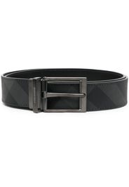 Burberry check-print reversible belt - Grigio