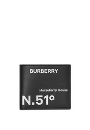 Burberry Coordinates-print bifold wallet - Nero