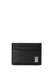 Burberry Monogram-Motif Grainy-leather card case - Nero