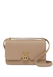 Burberry logo-plaque leather shoulder bag - Toni neutri