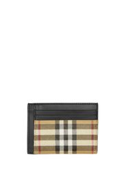 Burberry Vintage Check money-clip cardholder - Toni neutri