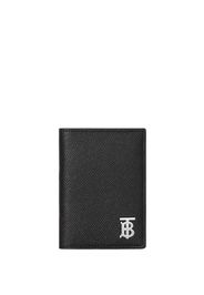 Burberry Monogram-Motif Grainy-Leather card case - Nero