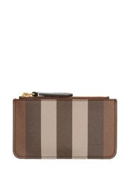 Burberry Exaggerated Check coin case - Marrone