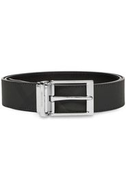 Burberry reversible check leather belt - Grigio