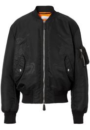 Burberry Bomber con stampa - Nero