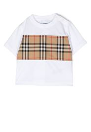 Burberry Kids Vintage Check pattern T-shirt - Bianco