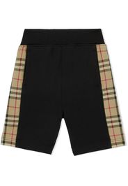 Burberry Kids Vintage Check panel shorts - Nero