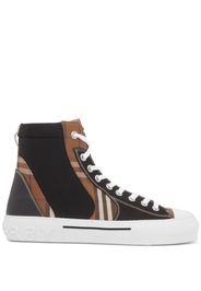 Burberry Vintage Check lace-up sneakers - Marrone