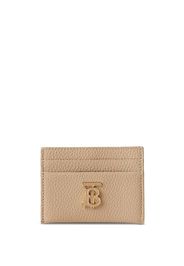 Burberry grained-leather TB card holder - Toni neutri