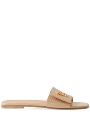 Burberry Monogram Motif Leather Slides - Toni neutri